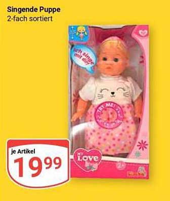 Singende Puppe 2-fach sortiert