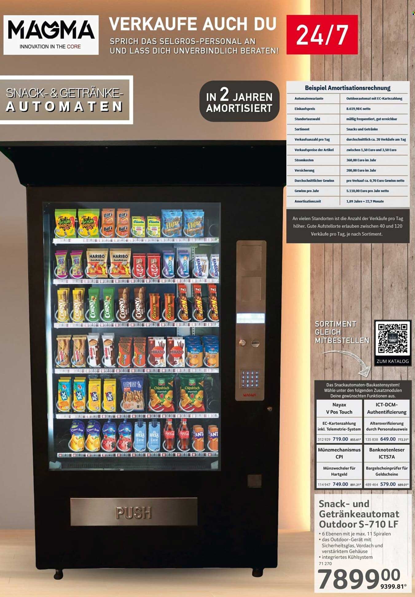 Snack- und Getränkeautomat Outdoor S-710 LF