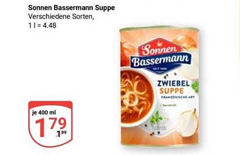 Sonnen Bassermann Zwiebel Suppe