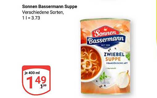 Sonnen Bassermann Zwiebel Suppe - Verschiedene Sorten