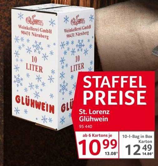 St. Lorenz Glühwein 10 Liter - Perfekt für die kalte Jahreszeit