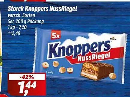 Storck Knoppers NussRiegel 5er Packung