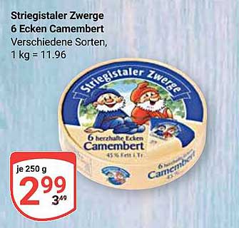 Striegistaler Zwerge 6 Ecken Camembert