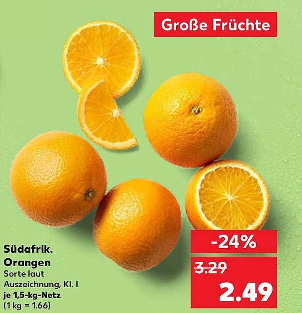 Südafrikanische Orangen - Nur für kurze Zeit!
