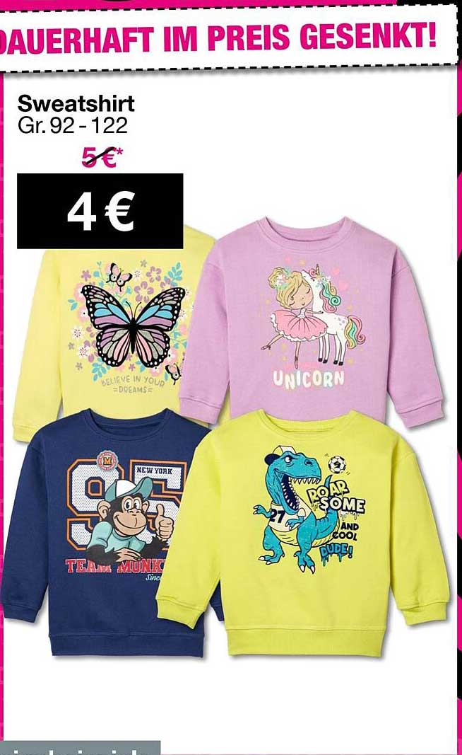 Sweatshirt Gr. 92 - 122