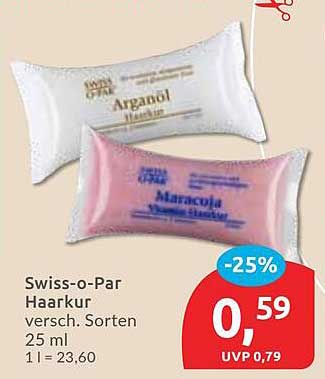 Swiss-o-Par Haarkur 25 ml - Arganöl und Maracuja