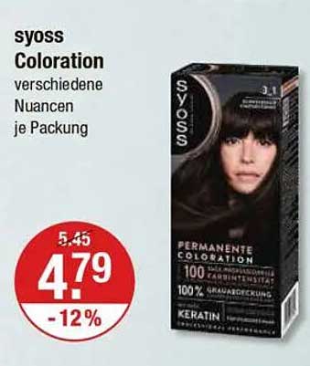 Syoss Coloration – Permanente Farbgebung für strahlendes Haar