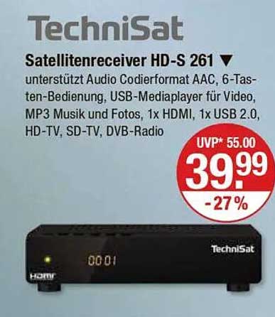 TechniSat Satellitenreceiver HD-S 261