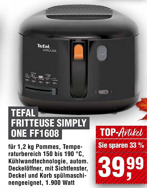 TEFAL FRITTEUSE SIMPLY ONE FF1608