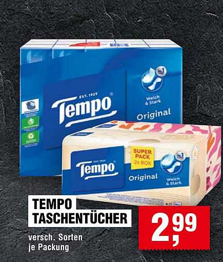 TEMPO Taschentücher Original - 2,99