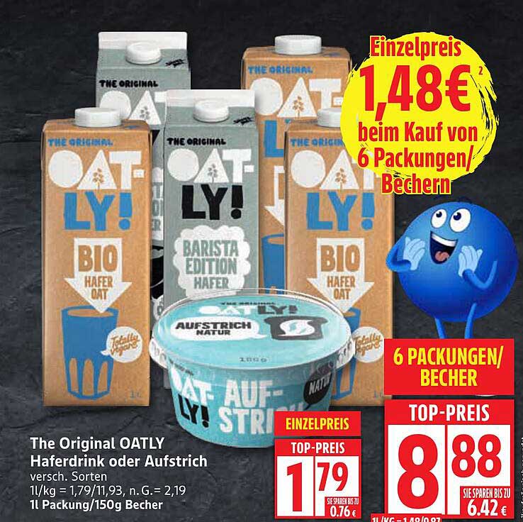 The Original OATLY Haferdrink oder Aufstrich