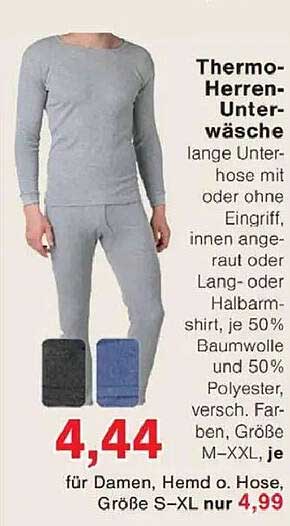 Thermo-Herren-Unterwäsche