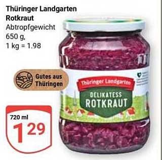 Thüringer Landgarten Rotkraut 720 ml