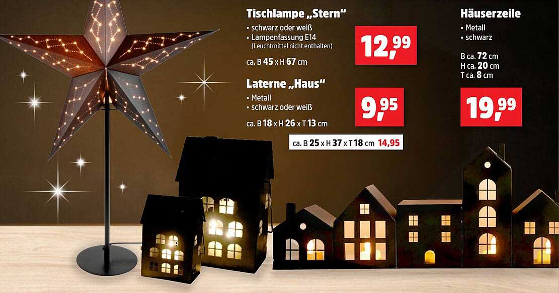 Tischlampe „Stern“ - 12,99 €