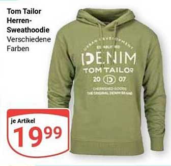 Tom Tailor Herren-Sweathoodie - Verschiedene Farben