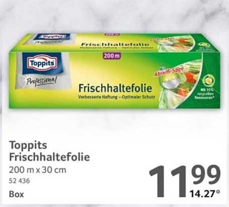 Toppits Frischhaltefolie 200 m x 30 cm