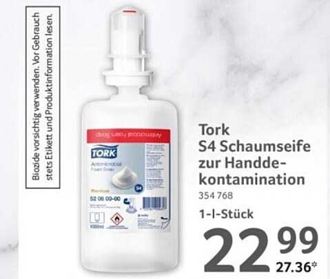 Tork S4 Schaumseife zur Handdekontamination 1-l-Stück