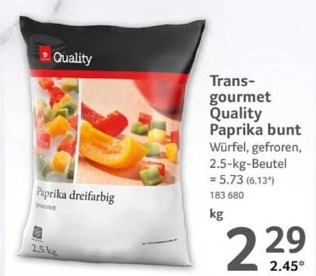 Transgourmet Quality Paprika bunt, 2,5 kg