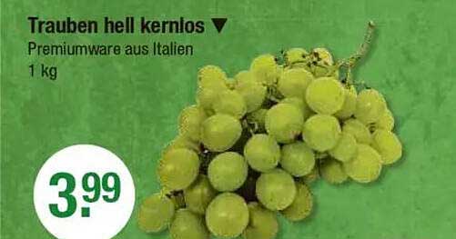 Trauben hellkernlos - Premiumware aus Italien 1 kg