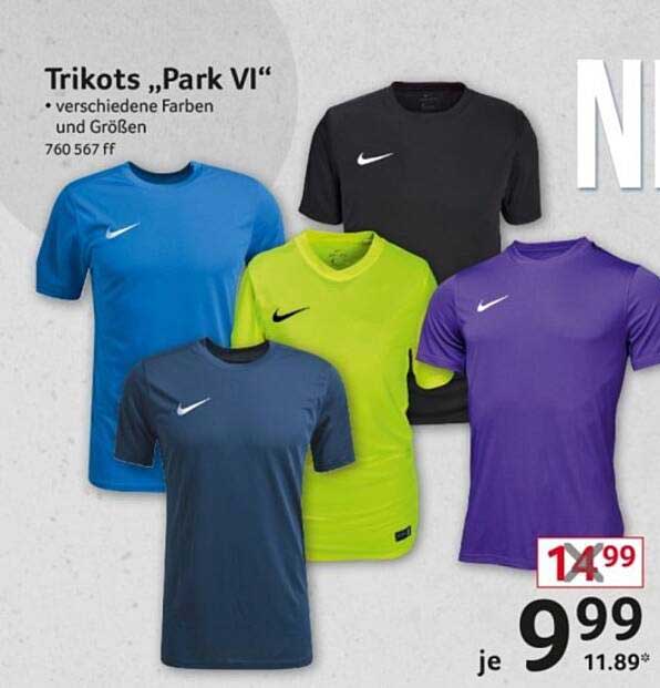 Trikots „Park VI“ von Nike - verschiedene Farben und Größen