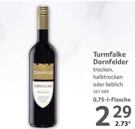 Turmfalke Dornfelder - trocken, halbtrocken oder lieblich
