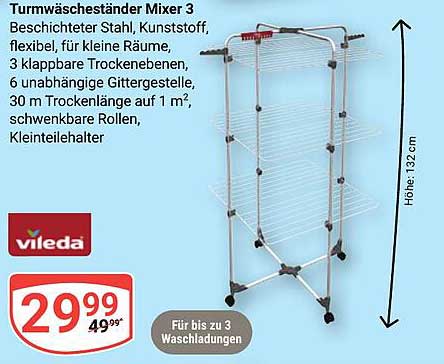 Turmwäscheständer Mixer 3