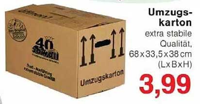 Umzugskarton extra stabile Qualität