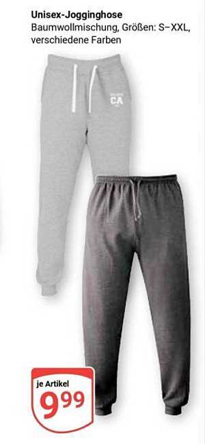 Unisex-Jogginghose Baumwollmischung, Größen: S–XXL, verschiedene Farben