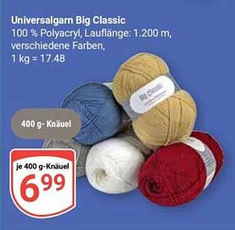 Universalgarn Big Classic - 100 % Polyacryl