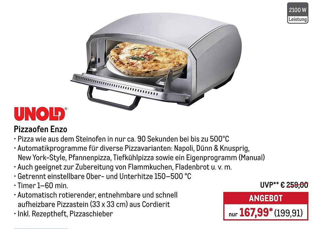 UNOLD Pizzaofen Enzo