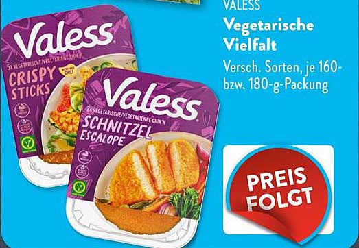 VALESS Vegetarische Vielfalt - Crispy Sticks & Schnitzel Escalope
