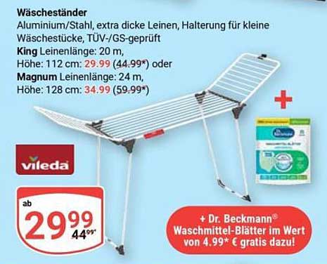 Vileda Wäschetrockner – King und Magnum
