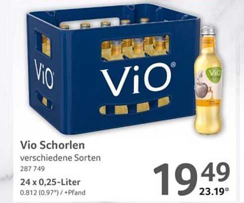 Vio Schorlen - verschiedene Sorten