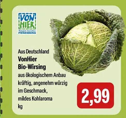 Von Hier Bio-Wirsing aus Deutschland
