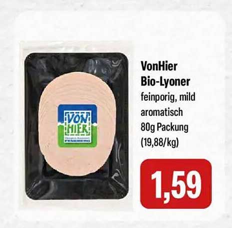 VonHier Bio-Lyoner 80g Packung