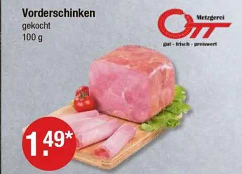 Vorderschinken gekocht 100 g