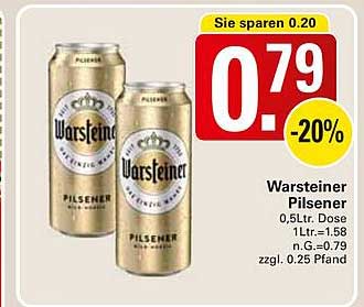 Warsteiner Pilsener 0,5L Dose - Sparangebot