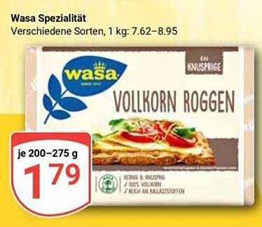 Wasa Spezialität Vollkorn Roggen