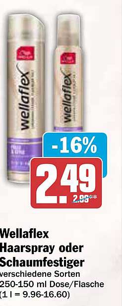 Wellaflex Haarspray oder Schaumfestiger - verschiedene Sorten