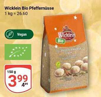 Wicklein Bio Pfeffernüsse 150 g