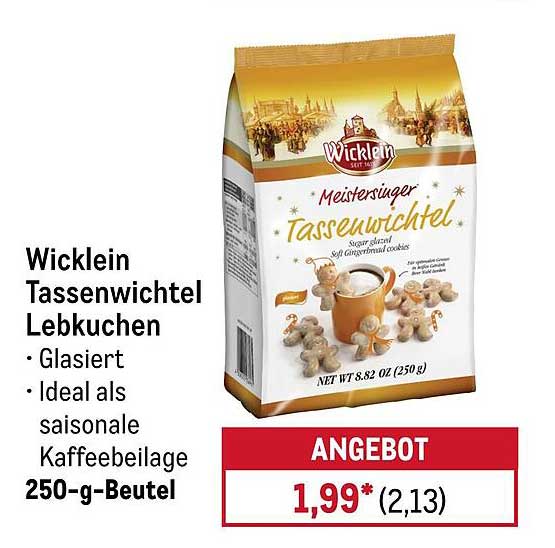 Wicklein Tassenwichtel Lebkuchen 250-g-Beutel