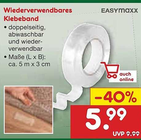 Wiederverwendbares Klebeband von EASYmaxx