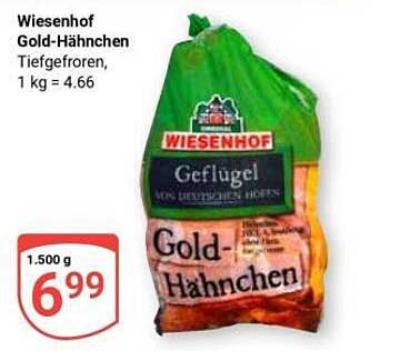 Wiesenhof Gold-Hähnchen, tiefgefroren, 1,5 kg für nur 6,99 €