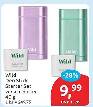 Wild Deo Stick Starter Set versch. Sorten 40 g