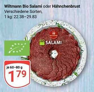 Wiltmann Bio Salami oder Hähnchenbrust, je 60–80 g