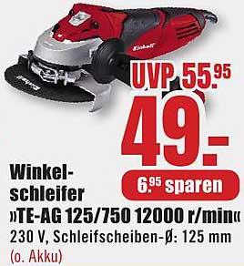Winkelschleifer "TE-AG 125/750 12000 r/min"