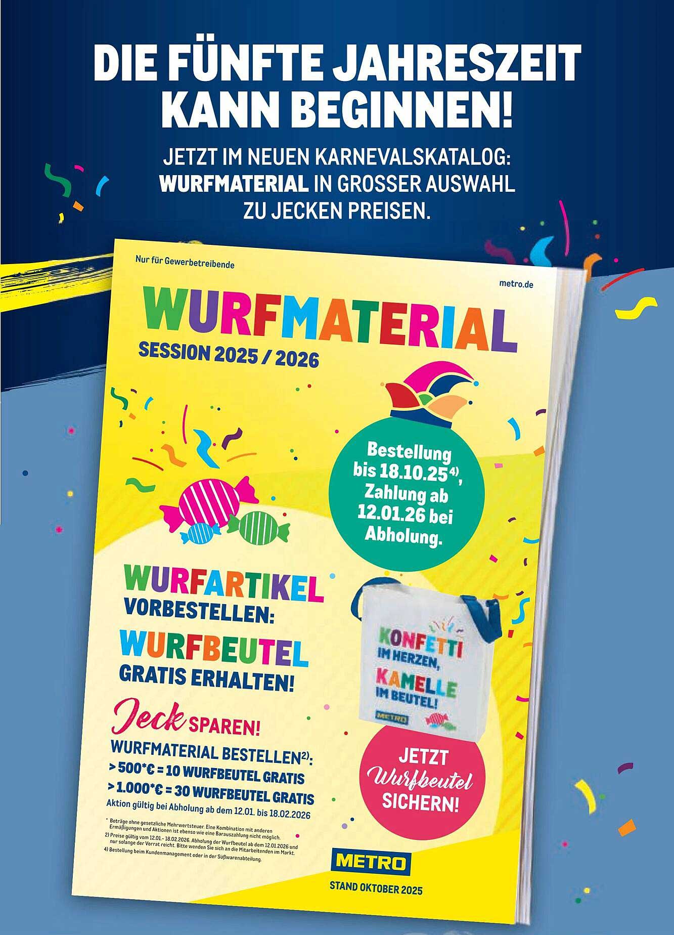 Wurfmaterial für die Karnevalssession 2025/2026 - Jetzt Vorbestellen!