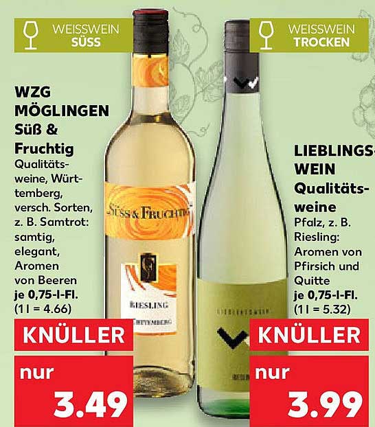 WZG MÖGLINGEN Süß & Fruchtig / LIEBLINGS WEIN Qualitätsweine