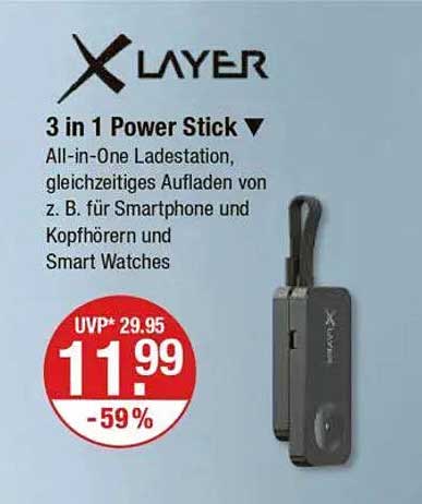 XLayer 3 in 1 Power Stick