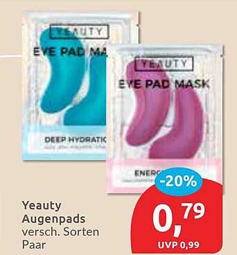 Yeauty Augenpads verschiedene Sorten Paar